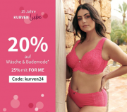 20% Rabatt auf W&auml;sche, Bademode & Dessous bei Sheego