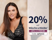 20% Rabatt auf W&auml;sche & Dessous & Kleider bei Sheego