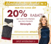 20% Rabatt im Bereich Str&uuml;mpfe bei Karstadt