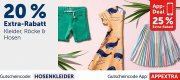 20% Rabatt online oder 25% Rabatt in der App auf Hosen, R&ouml;cke und Kleider im MyToys Shop
