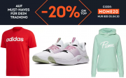 20% Rabtt auf Must-Haves f&uuml;r Dein Training im SportScheck Shop