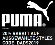 20% Vatertag Rabatt On Top auf &uuml;ber 700 Artikel im Puma Shop