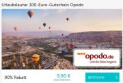 100&euro; Reisegutschein opodo.de f&uuml;r 9,90&euro;
