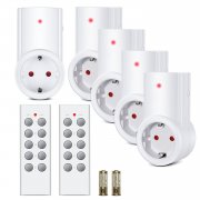 Etekcity Funksteckdosen Set aus 5 x Funksteckdose mit 2 x Fernbedienung