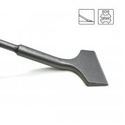 S&R Hochleistungs - Fliesenmei&szlig;el SDS plus 180mm/165mm x 75mm abgewinkelt rund Thunder