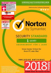 Norton Security Standard Antivirus Software 2018 / Zuverl&auml;ssiger Virenschutz f&uuml;r 1 Ger&auml;t 