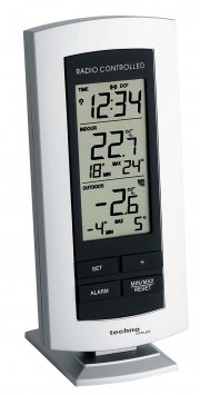 Technoline WS 9140-IT Wetterstation mit Funkuhr und Innen- und Au&szlig;entemperaturanzeige