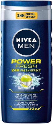 Nivea Men Power Refresh K&ouml;rper, Gesicht & Haar Duschgel, 4er Pack (4x 250 ml)