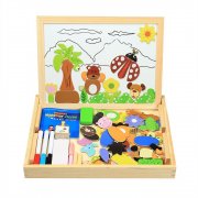 Magnetisches Holzpuzzle, InnooBaby 100 St&uuml;ck Magnetisches Holzspielzeug