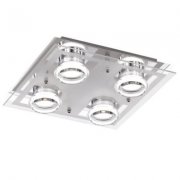 Wofi LED Deckenleuchte Moody 4 Flg Chrom bei Ebay