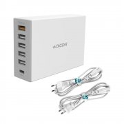 QICENT USB Ladeger&auml;t 50W 10A 6 port Multi-Port USB Desktop Ladeadapter