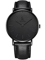 Alienwork IK All Black Herren-Uhr Leder-Armband bei@amazon - 20,91&euro;
