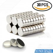 30 St&uuml;ck Neodym Magnete, klein, rund & extra stark, Mini-Magnete 6 mm x 3 mm