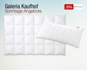 -20% auf Bettwaren von Centa-Star bei Galeria Kaufhof