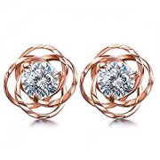 J.SHINE Damen Ohrstecker Ohrringe Rosegold