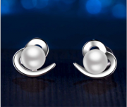 925 Sterling Silber Perlen Ohrstecker Schmuck mit Herz bei@amazon - 11,47&euro;