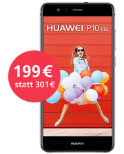 Huawei P10 Lite ohne Vertrag f&uuml;r 199 EUR bei O2