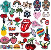 Patches zum aufb&uuml;geln - RYMALL 32 Stk Patch Sticker 8,40 &euro;&nbsp;statt 9,89 &euro; 
