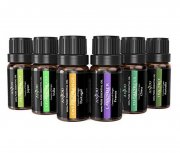 &Auml;therische &Ouml;le 100% Pur 6 x 10 ml Lavendel Teebaum Eukalyptus Zitronengras Orange Pfefferminze