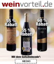Bis zu 60% Rabatt auf 3 exklusive Rotweine bei Weinvorteil