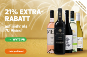 21% Extra-Rabatt auf &uuml;ber 70 bereits reduzierte Weine bei Weinvorteil
