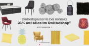  21% Rabatt auf Alles (auch Sale) &ndash; Tische, M&ouml;bel, Weihnachtsdeko etc
