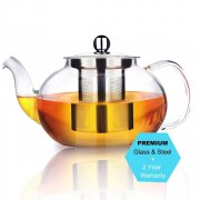 AckMond 800ml Teekanne Glas mit Herausnehmbarem Edelstahlsieb bei@amazon - 13,44&euro;