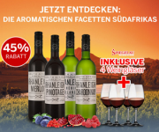 Kennenlernpaket der Arabella Wines Rhanleigh-Serie + 4 Spiegelau Gl&auml;ser gratis nur 34,94 Euro