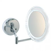 Enzo Rodi 413610 aufladbarar LED-Kosmetikspiegel mit 5-fach Vergr&ouml;sserung zur Wandmontage 88,50
