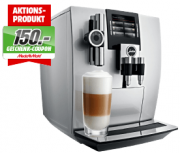 JURA 15038 J90 Kaffeevollautomat in Brilliantsilber + 150 &euro; Media Markt Geschenk-Coupon nur 999 &euro;