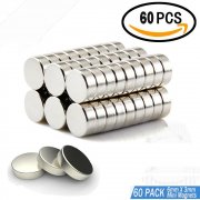 60 St&uuml;ck Neodym Magnete-6x3 mm bei@amazon - 6,99
