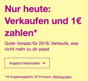  Es ist mal wieder soweit - eBay Verkaufsaktion - 0&euro; Provision 1&euro; Geb&uuml;hren