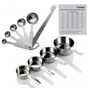 Yizish Edelstahl Messbecher und L&ouml;ffel bei@amazon - 13,59&euro;