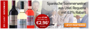6 Flaschen Bodegas Covi&ntilde;as Requevin &ndash; Tempranillo, Bobal Rosado oder Macabeo je 17,76 Flasche 2,96&euro;