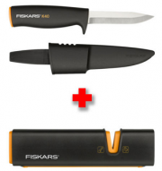 Fiskars Bundle: Universalmesser K40 + Xsharp Messersch&auml;rfer nur 14,99 Euro inkl. Versand bei eBay