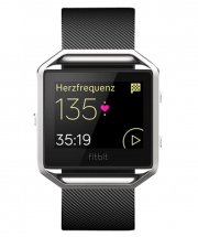 FITBIT Blaze Fitness Watch Elastomer Schwarz/Silber f&uuml;r 99 statt 162,30 &euro; inkl. Versand 