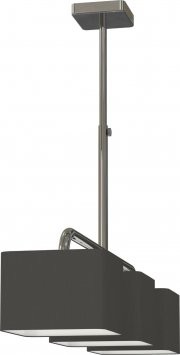 Miro Ranex Designer H&auml;ngeleuchte, 3-flammig, hochwertiger Stoffbezug, Lange 100 cm, 70,17