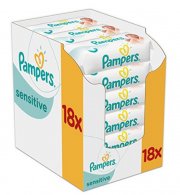 Pampers Sensitive Feuchtt&uuml;cher 1008 T&uuml;cher als 18er Pack f&uuml;r 14,18 &euro; statt 22,19 &euro;&nbsp;