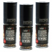 Weber 3er Set Beer Can Chicken Gew&uuml;rzm&uuml;hlen-Set Grill-Gew&uuml;rze