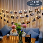 40 Leds Foto Clips Lichterkette f&uuml;r 9,79&euro;