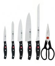 ZWILLING TWIN POLLUX 6 TEILIGES MESSERSET INKL. SCHERE bei@ebay -84,99&euro; 