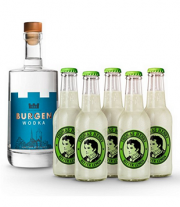 Burgen Wodka 37,5% vol. 0.5 Liter inkl. 5x Thomas Henry Bitter Lemon 0.2 Liter f&uuml;r 22,95 Euro
