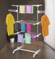 Mobiler W&auml;schest&auml;nder W&auml;schetrockner Kleiderst&auml;nder 3 Ebenen nur 29,90 &euro; 