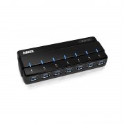 Anker Uspeed 7-Port USB 3.0 Hub mit 12V 3A Netzteil / Stromanschluss und USB 3.0 Kabel f&uuml;r 15&euro;