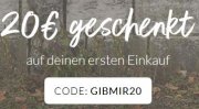 20 &euro; geschenkt auf alles f&uuml;r Neukunden ab 40&euro; MBW + gratis Versand bei ubup.com 