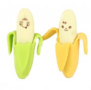 Neuheit 2 Bananen Radiergummi f&uuml;r l&auml;cherliche 28 Cent statt 44 Cent 