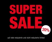 Super Sale bei Galeria Kaufhof -20% auf viele Artikel 