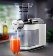 Philips HR1945/80 Slow Juicer Entsafter f&uuml;r kaltes Pressen in Wei&szlig; f&uuml;r 211,00 Euro inkl. Versand