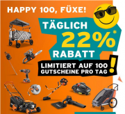 22% Rabatt auf das komplette Sortiment bei Fuxtec