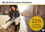 22% Rabatt auf Jacken, M&auml;ntel, Stiefel & Stiefeletten bei Baur